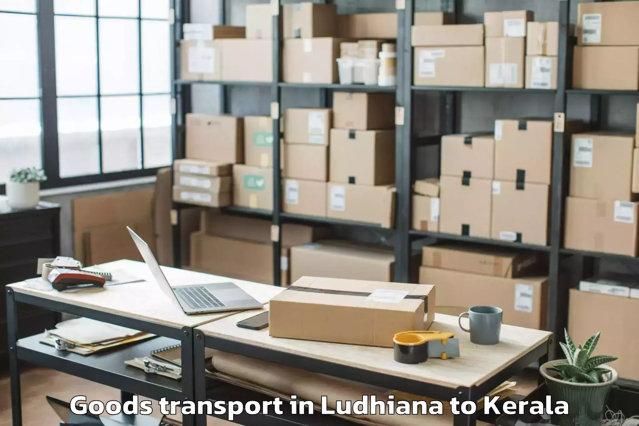 Book Your Ludhiana to Munnar Goods Transport Today